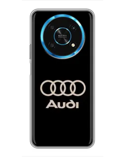 Чехол для Huawei Honor Magic 5 Lite 5G с картинкой «Audi — золотой логотип»