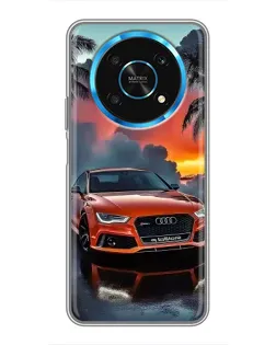 Чехол для Huawei Honor Magic 5 Lite 5G с картинкой «Audi — закат»