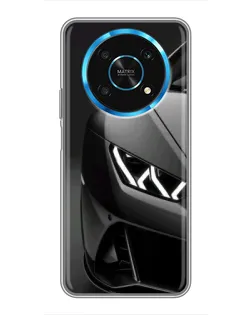Чехол для Huawei Honor Magic 5 Lite 5G с картинкой «Lamborghini фары детализация»