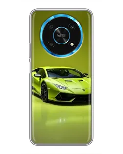 Чехол для Huawei Honor Magic 5 Lite 5G с картинкой «Салатовый Lamborghini Huracan»
