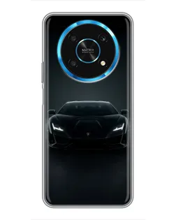 Чехол для Huawei Honor Magic 5 Lite 5G с картинкой «Черный Lamborghini Aventador»