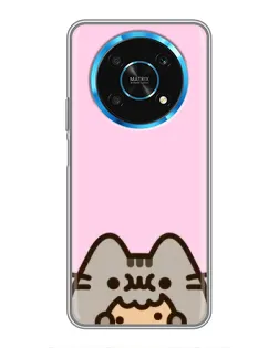 Чехол для Huawei Honor Magic 5 Lite 5G с картинкой «Pusheen и печенье» Чехол для Huawei Honor Magic 5 Lite 5G с картинкой «Pusheen и печенье»