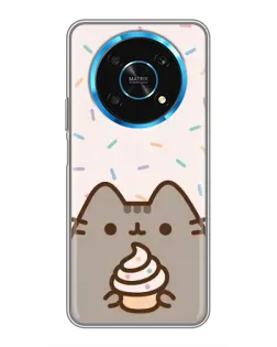 Чехол для Huawei Honor Magic 5 Lite 5G с картинкой «Пушин с кексом»