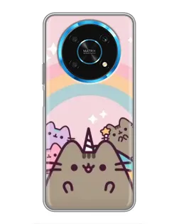 Чехол для Huawei Honor Magic 5 Lite 5G с картинкой «Единорог Pusheen»