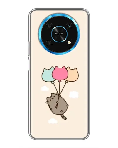 Чехол для Huawei Honor Magic 5 Lite 5G с картинкой «Пушин на шариках»