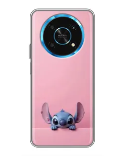 Чехол для Huawei Honor Magic 5 Lite 5G с картинкой «Stitch выглядывает»