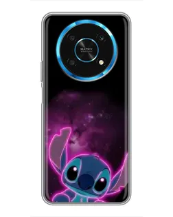 Чехол для Huawei Honor Magic 5 Lite 5G с картинкой «Неоновый Stitch»