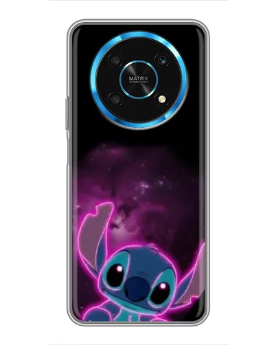 Чехол для Huawei Honor Magic 5 Lite 5G с картинкой «Неоновый Stitch»