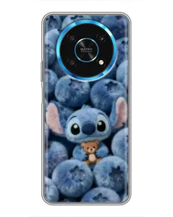 Чехол для Huawei Honor Magic 5 Lite 5G с картинкой «Стич и голубика»