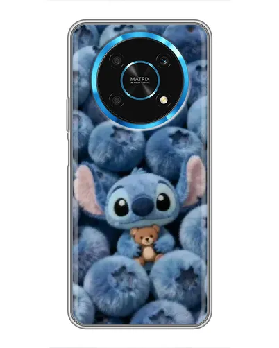 Чехол для Huawei Honor Magic 5 Lite 5G с картинкой «Стич и голубика»