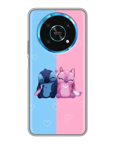 Чехол для Huawei Honor Magic 5 Lite 5G с картинкой «Stitch и Angel Love»