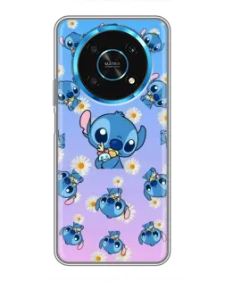 Чехол для Huawei Honor Magic 5 Lite 5G с картинкой «Паттерн со Стичем»