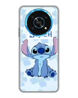 Чехол для Huawei Honor Magic 5 Lite 5G с картинкой «Stitch среди цветов»
