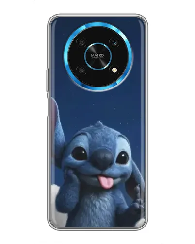 Чехол для Huawei Honor Magic 5 Lite 5G с картинкой «Стич в облаках»