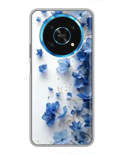 Чехол для Huawei Honor Magic 5 Lite 5G с картинкой «Голубой цветочный каскад» Чехол для Huawei Honor Magic 5 Lite 5G с картинкой «Голубой цветочный каскад»
