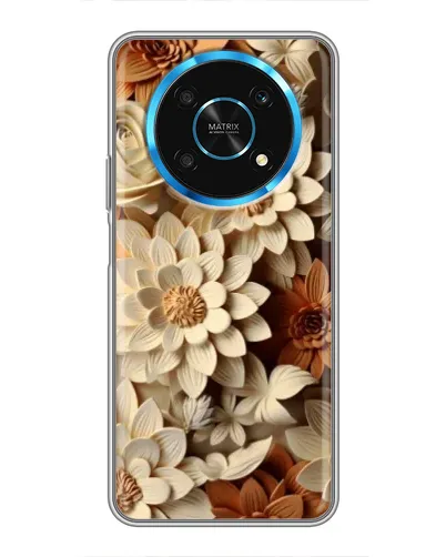 Чехол для Huawei Honor Magic 5 Lite 5G с картинкой «Бежевый флористический декор» Чехол для Huawei Honor Magic 5 Lite 5G с картинкой «Бежевый флористический декор»