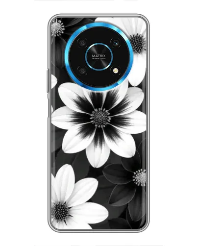 Чехол для Huawei Honor Magic 5 Lite 5G с картинкой «Монохромные астры» Чехол для Huawei Honor Magic 5 Lite 5G с картинкой «Монохромные астры»
