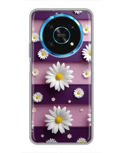 Чехол для Huawei Honor Magic 5 Lite 5G с картинкой «Ромашки на фиолетовом» Чехол для Huawei Honor Magic 5 Lite 5G с картинкой «Ромашки на фиолетовом»