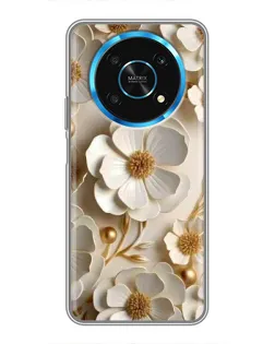 Чехол для Huawei Honor Magic 5 Lite 5G с картинкой «Белие бумажние цвети» Чехол для Huawei Honor Magic 5 Lite 5G с картинкой «Белие бумажние цвети»