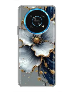 Чехол для Huawei Honor Magic 5 Lite 5G с картинкой «Белый цветок и золотой флюид» Чехол для Huawei Honor Magic 5 Lite 5G с картинкой «Белый цветок и золотой флюид»