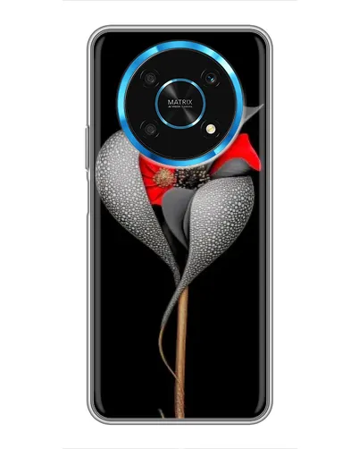 Чехол для Huawei Honor Magic 5 Lite 5G с картинкой «Серебряный фантазийный цветок» Чехол для Huawei Honor Magic 5 Lite 5G с картинкой «Серебряный фантазийный цветок»