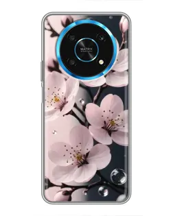 Чехол для Huawei Honor Magic 5 Lite 5G с картинкой «Нежная сакура и капли» Чехол для Huawei Honor Magic 5 Lite 5G с картинкой «Нежная сакура и капли»