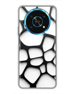 Чехол для Huawei Honor Magic 5 Lite 5G с картинкой «Белая объемная сетка» Чехол для Huawei Honor Magic 5 Lite 5G с картинкой «Белая объемная сетка»