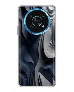 Чехол для Huawei Honor Magic 5 Lite 5G с картинкой «Объемные синие складки»