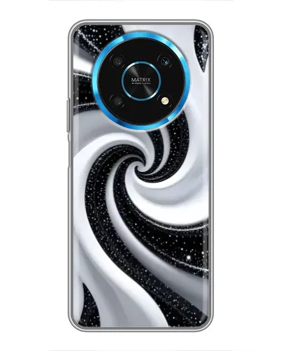 Чехол для Huawei Honor Magic 5 Lite 5G с картинкой «Черно-белая спираль»