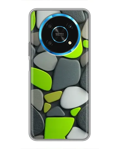 Чехол для Huawei Honor Magic 5 Lite 5G с картинкой «Яркая неоновая галька»