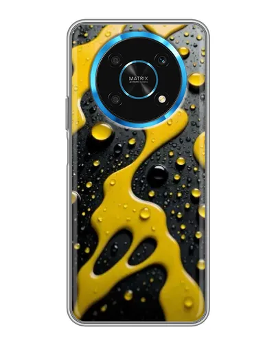Чехол для Huawei Honor Magic 5 Lite 5G с картинкой «Жидкое желтое золото»