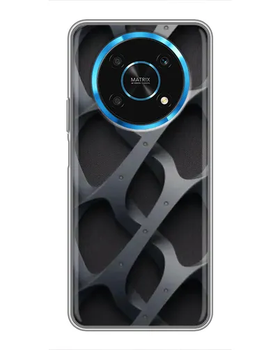 Чехол для Huawei Honor Magic 5 Lite 5G с картинкой «Объемное серое плетение»