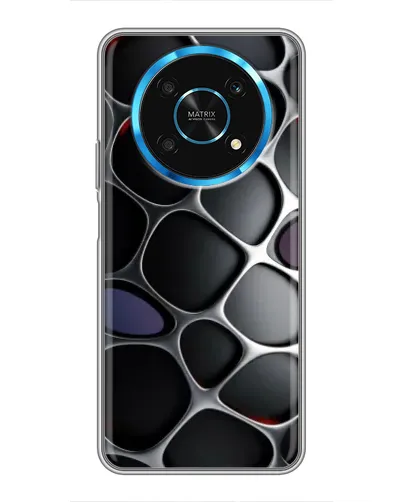 Чехол для Huawei Honor Magic 5 Lite 5G с картинкой «Объемная темная решетка»