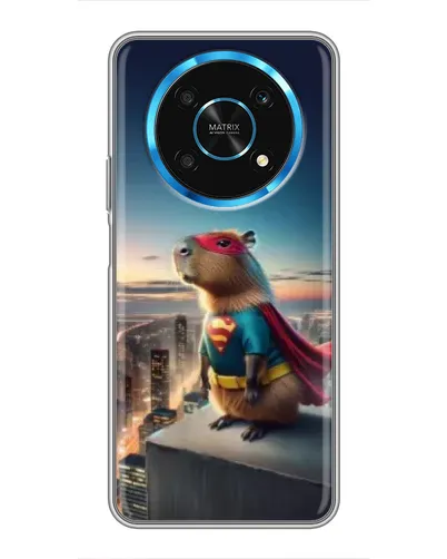 Чехол для Huawei Honor Magic 5 Lite 5G с картинкой «Капи-мен супергерой»