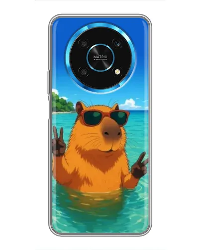 Чехол для Huawei Honor Magic 5 Lite 5G с картинкой «Морская капибара»