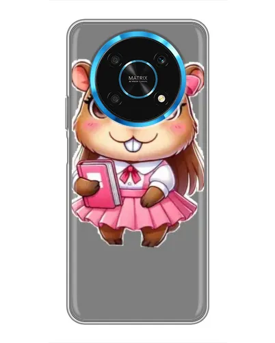 Чехол для Huawei Honor Magic 5 Lite 5G с картинкой «Девочка капибара»