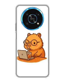 Чехол для Huawei Honor Magic 5 Lite 5G с картинкой «Капибара с ноутбуком» Чехол для Huawei Honor Magic 5 Lite 5G с картинкой «Капибара с ноутбуком»