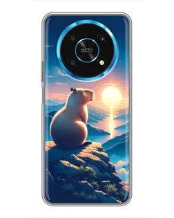 Чехол для Huawei Honor Magic 5 Lite 5G с картинкой «Закат солнца с капибарой» Чехол для Huawei Honor Magic 5 Lite 5G с картинкой «Закат солнца с капибарой»
