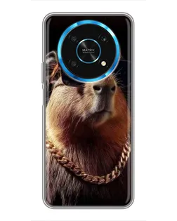 Чехол для Huawei Honor Magic 5 Lite 5G с картинкой «Капибара золотая цепь» Чехол для Huawei Honor Magic 5 Lite 5G с картинкой «Капибара золотая цепь»