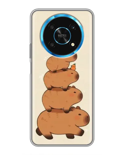 Чехол для Huawei Honor Magic 5 Lite 5G с картинкой «Башня из капибар»