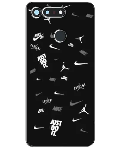 Чехол для Huawei Honor View 20 / V20 с картинкой «Nike Black Pattern»