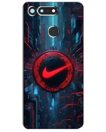 Чехол для Huawei Honor View 20 / V20 с картинкой «Техногенный стиль Nike»