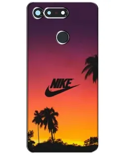 Чехол для Huawei Honor View 20 / V20 с картинкой «Nike на закате солнца»