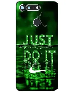 Чехол для Huawei Honor View 20 / V20 с картинкой «Зеленый неоновый Nike»