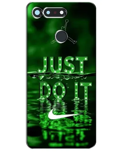 Чехол для Huawei Honor View 20 / V20 с картинкой «Зеленый неоновый Nike»