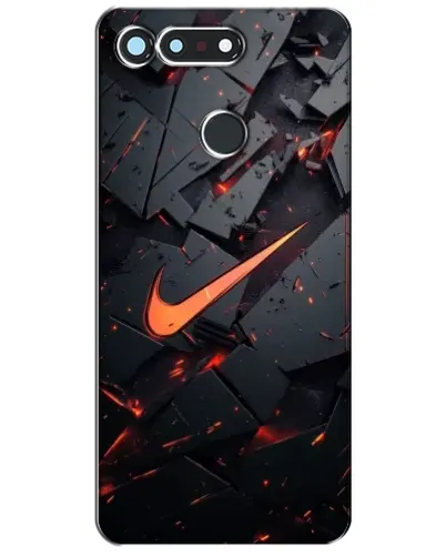 Чехол для Huawei Honor View 20 / V20 с картинкой «Nike — эффект разломов»