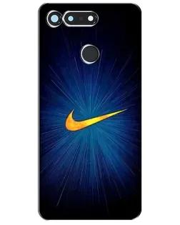 Чехол для Huawei Honor View 20 / V20 с картинкой «Синий пульс Nike»