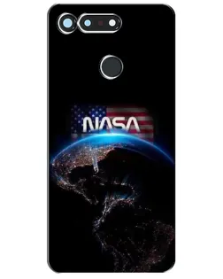 Чехол для Huawei Honor View 20 / V20 с картинкой «Земля из космоса NASA»