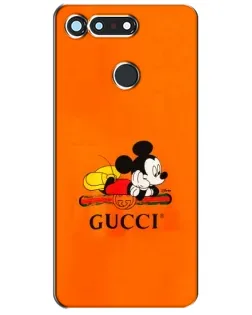 Чехол для Huawei Honor View 20 / V20 с картинкой «Микки Маус Gucci — оранж» Чехол для Huawei Honor View 20 / V20 с картинкой «Микки Маус Gucci — оранж»