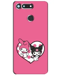 Чехол для Huawei Honor View 20 / V20 с картинкой «Kuromi и My Melody»